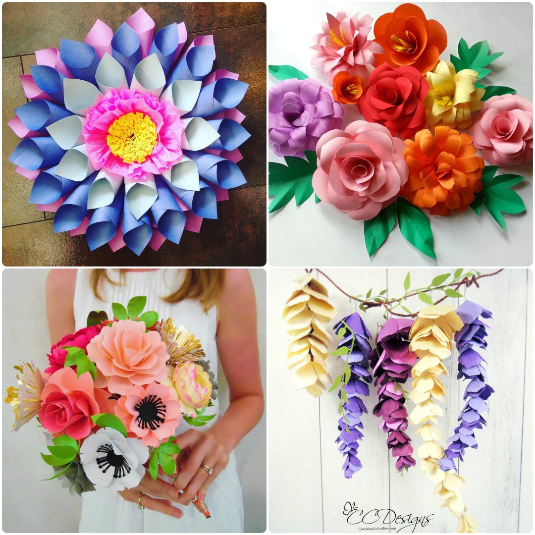 DIY Paper Flowers: 40 Easy Tutorials on How to Make